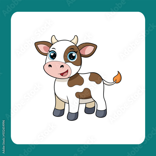 funny cow cartoon with sign