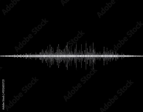 Horizontal audio waveform