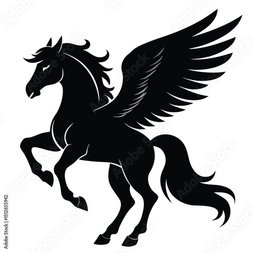 horse silhouette vector