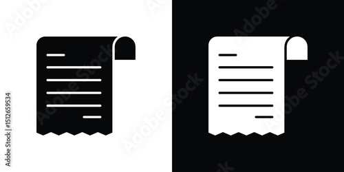 Bill icon illustration. icon templates pack.