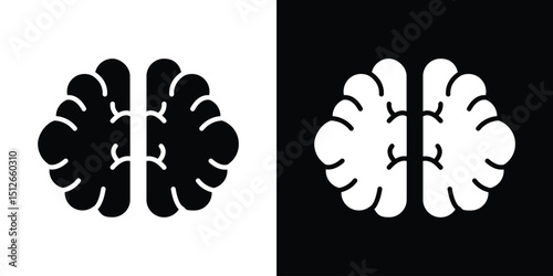 Brain icon illustration. icon templates pack.