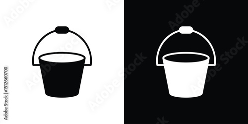 Bucket icon illustration. icon templates pack.