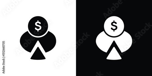 Budget planning icon illustration. icon templates pack.