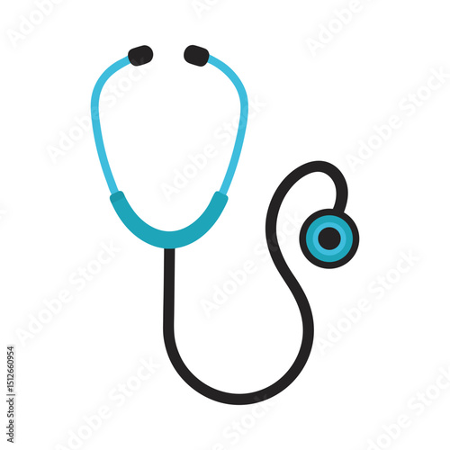 Stethoscope medical tool vector on white background