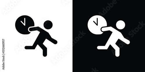Busy icon illustration. icon templates pack.