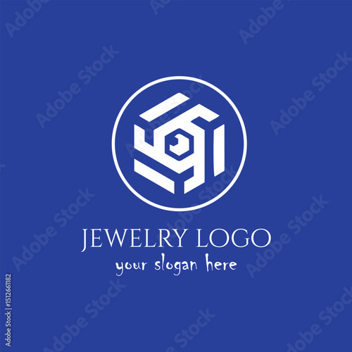 jewelry store logo design vector	