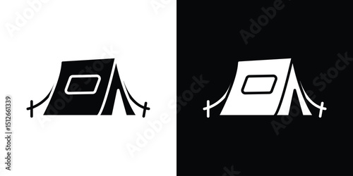 Camping icon illustration. icon templates pack.
