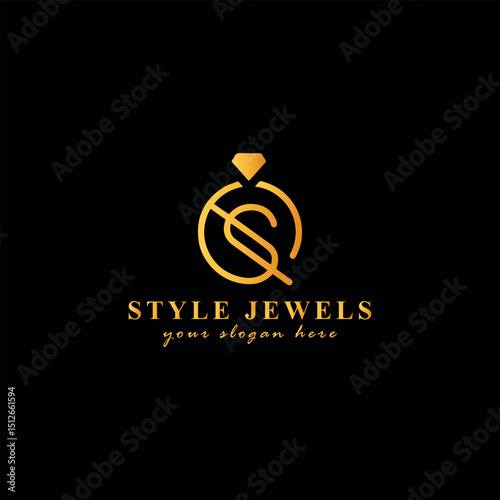jewelry store logo design vector	