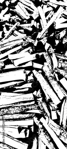 Chopped firewood, background, texture №4