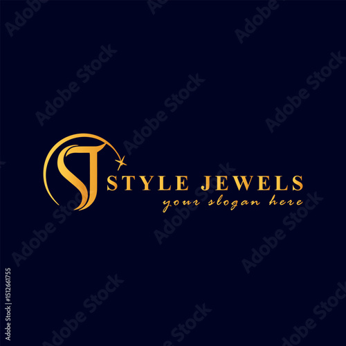 jewelry store logo design vector	