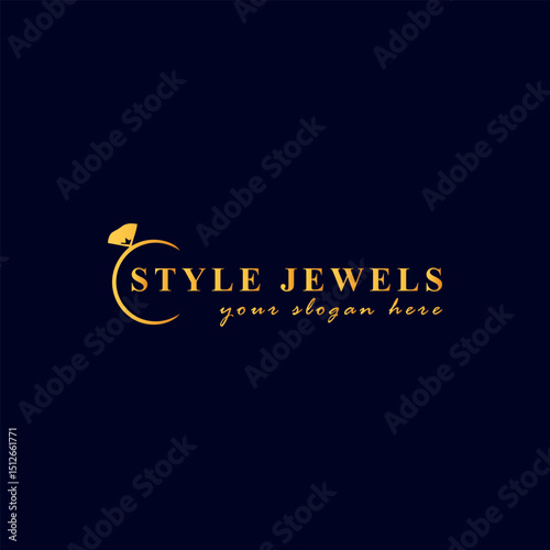 jewelry store logo design vector	