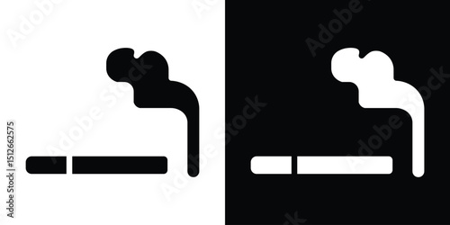 Cigarette icon illustration. icon templates pack.