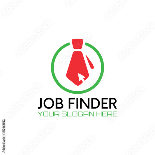 job finder logo design vector