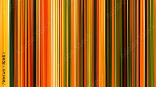Long orange and green striped line. The stripes are long