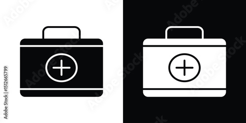 Doctor bag icon illustration. icon templates pack.