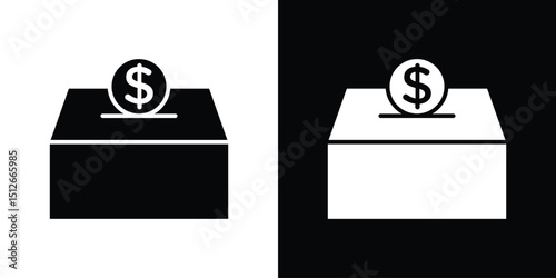Donations icon illustration. icon templates pack.