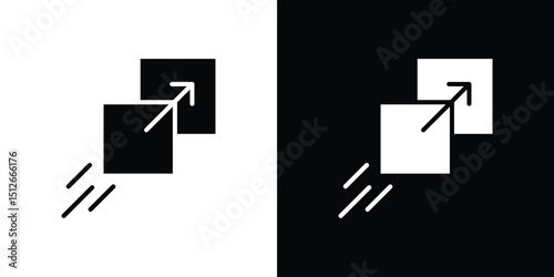 Drag and drop icon illustration. icon templates pack.