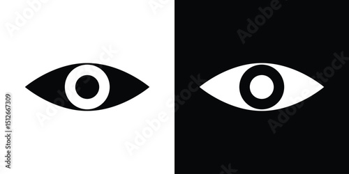 Eye icon illustration. icon templates pack.