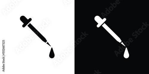 Eye dropper icon illustration. icon templates pack.