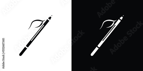 Eyeliner icon illustration. icon templates pack.