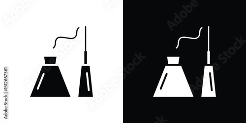 Eyeliner icon illustration. icon templates pack.