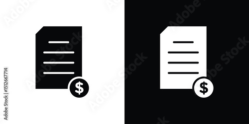 File invoice icon illustration. icon templates pack.