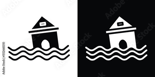 Flood icon illustration. icon templates pack.