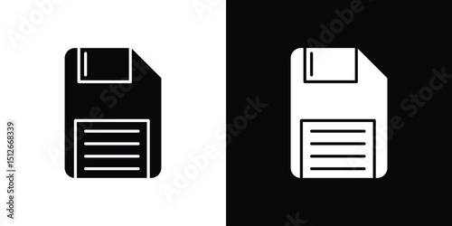 Floppy disk icon illustration. icon templates pack.