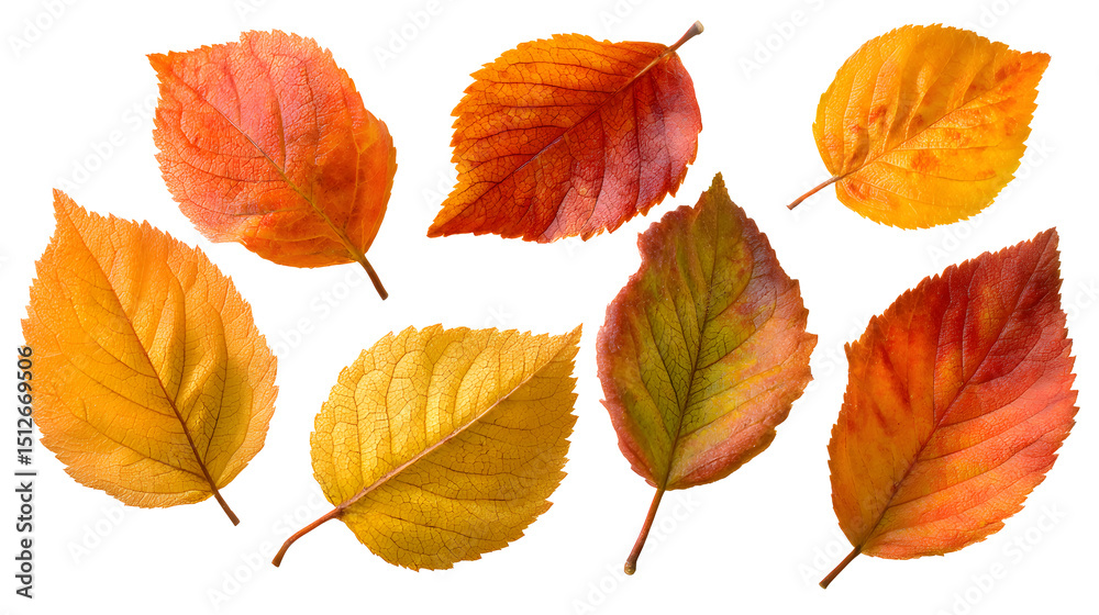 Fototapeta premium Colorful Autumn Leaves Collection