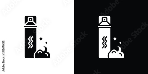 Hair mousse icon illustration. icon templates pack.