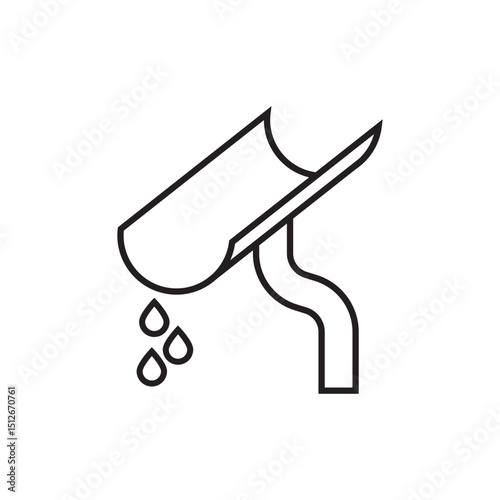 Gutter Symbol icon.