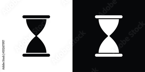 Hourglass icon illustration. icon templates pack.