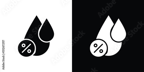 Humidity icon illustration. icon templates pack.