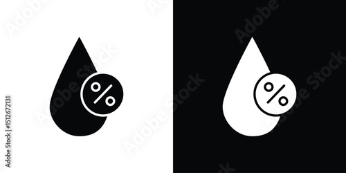 Humidity icon illustration. icon templates pack.