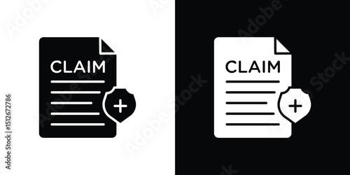 Insurance Claim icon illustration. icon templates pack.