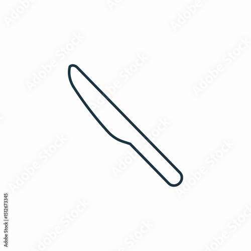 butter knife icon sign vector