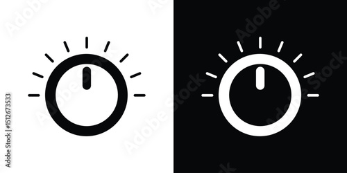 Knob icon illustration. icon templates pack.