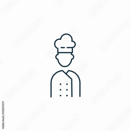 chef cuisine icon sign vector