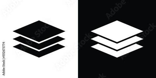 Layers icon illustration. icon templates pack.