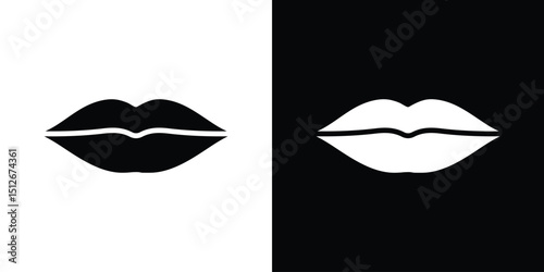 Lips icon illustration. icon templates pack.