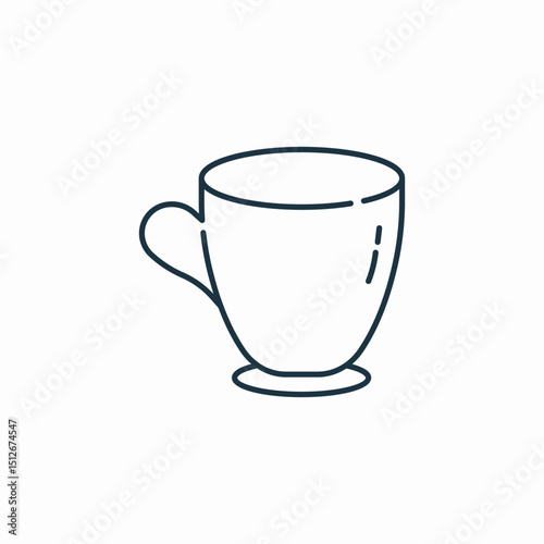 empty cup icon sign vector