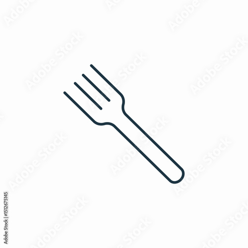 fork utensils icon sign vector