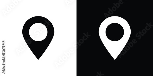 Map marker icon illustration. icon templates pack.