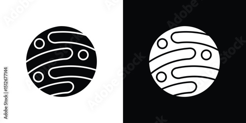 Mercury icon illustration. icon templates pack.
