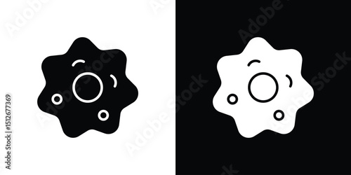 Microorganism icon illustration. icon templates pack.