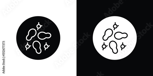 Microorganism icon illustration. icon templates pack.