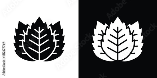 Mint icon illustration. icon templates pack.