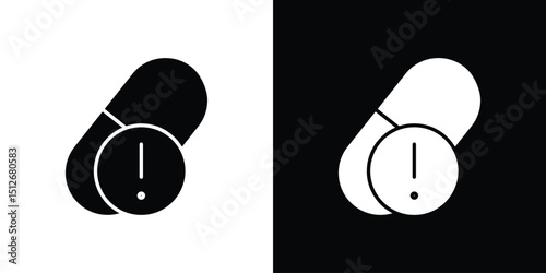 Overdose icon illustration. icon templates pack.
