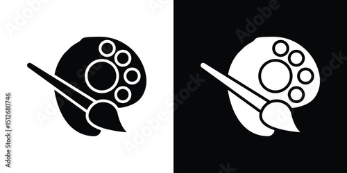 Paint icon illustration. icon templates pack.
