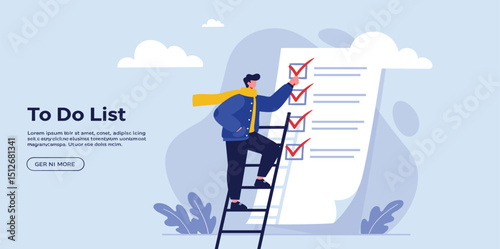 Criteria checklist report, evaluation list, complete checkbox, finish work, to do list or task done, quality assurance control, checkmark concept, businessman put tick on completion